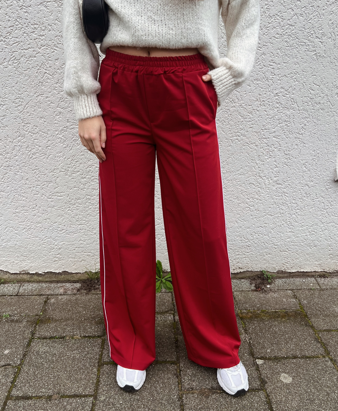 Blake pants with stripe | Red | Tall