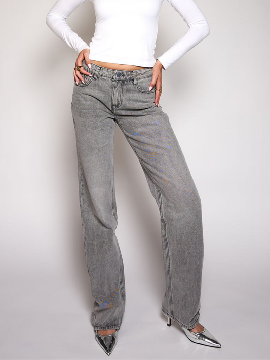 Lola Low Waist Jeans| Grey | Tall