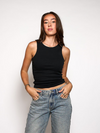 Basic Tank Top Noa | Black | Tall