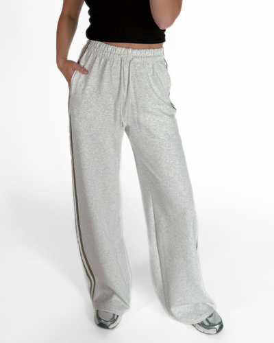Izzy pants | Grey with stripes | Tall