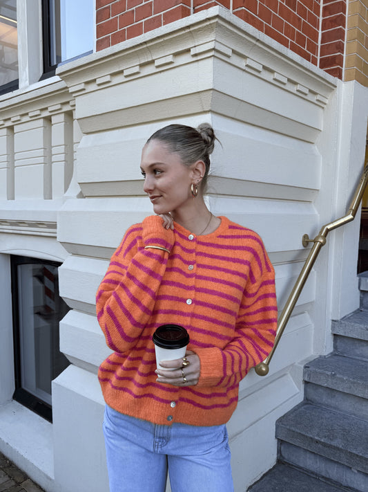 Vive Vest | Orange pink striped | Tall