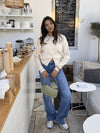 Lizzy cardigan with zipper | Butter | Tall
