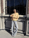 Mira | Low Waist Super Wide Leg Jeans | Gray | Stretch | Tall