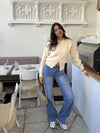 Maddy Wide Leg Jeans | Blue | Stretch | Tall