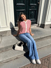 Maddy Wide Leg Jeans | Blue | Stretch | Tall