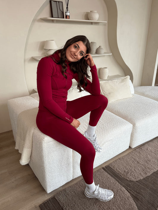 Sports leggings | Burgundy | Tall