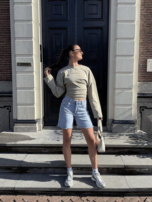 Riva | Denim Shorts | Light Blue | Tall