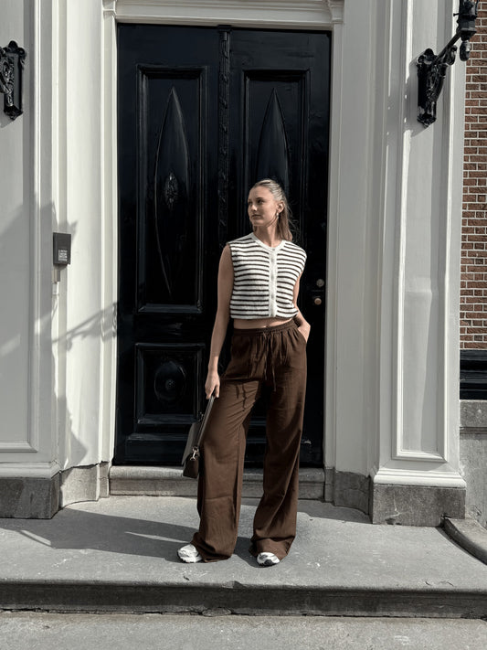 Lauren pants | Linen | Brown | Tall