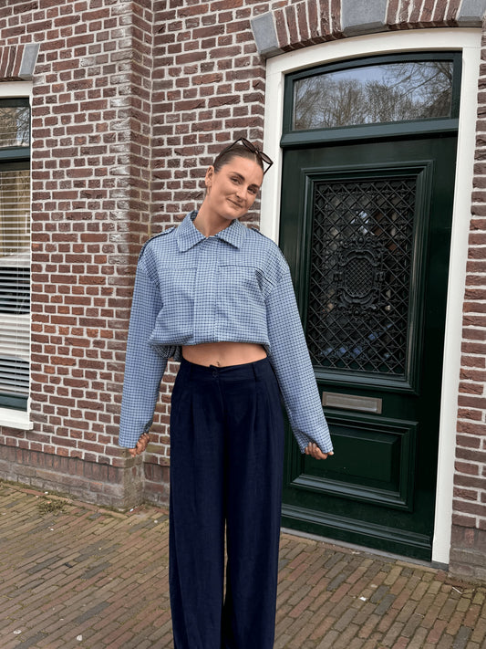 Naya jacket | Checked blue | Tall