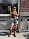 Sera | Denim Shorts | Blue | Tall