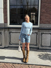 Sera | Denim Shorts | Blue | Tall