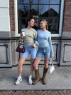 Sera | Denim Shorts | Blue | Tall