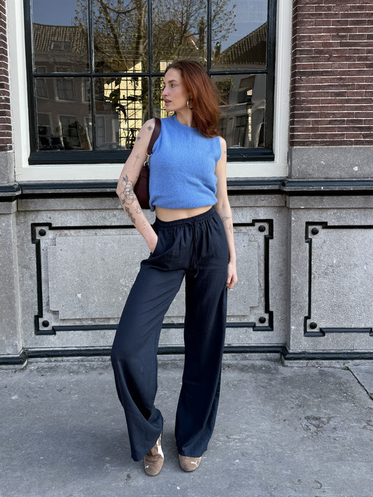 Isa Knitted Spencer | Blue | Tall