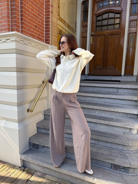 Maryn pants | Linen | Taupe | Tall