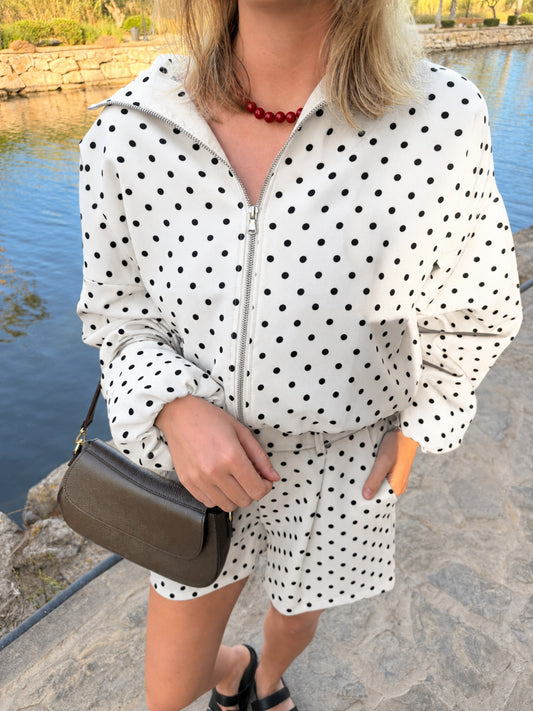 Ava Polkadot short | White | Tall