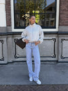 Ava Polka Dot Jacket | White | Tall