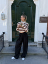 Ella | Wide leg pleated trousers | Black | Tall
