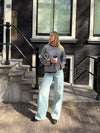 Leila Knit | Striped Black White | Tall
