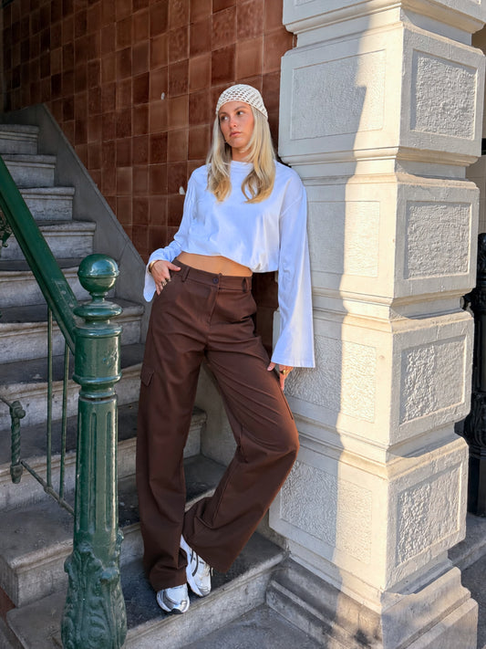 Mia | Cargo pants | Brown | Tall