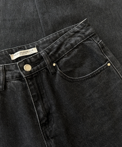 Ella Low Waist Jeans| Washed black | Tall