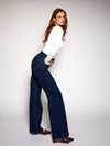Iza | Super Wide Leg Jeans | Stretch | Dark Blue | Tall