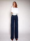 Iza | Super Wide Leg Jeans | Stretch | Dark Blue | Tall