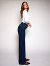 Iza | Super Wide Leg Jeans | Stretch | Dark Blue | Tall