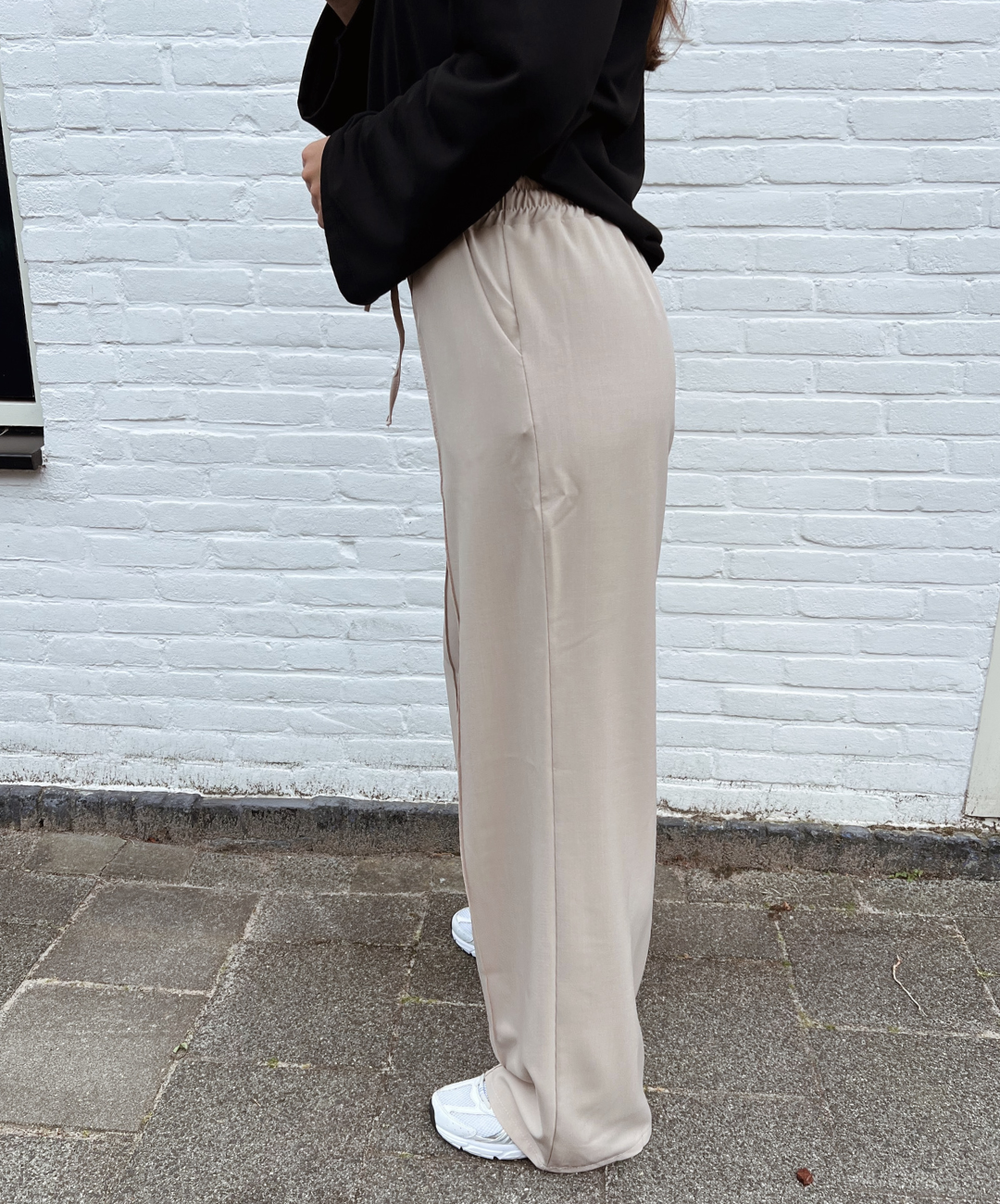 Loua trousers | Pressfold | Beige | Tall