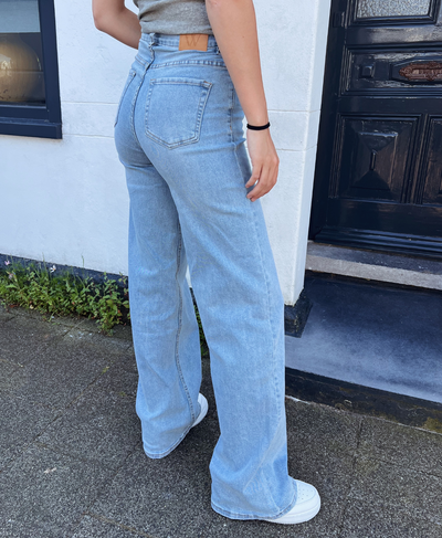 Sassy | Super Wide Leg Jeans | Stretch | Blue | Tall