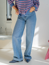 Jade Super Wide Leg Jeans | Mid waist | Dark blue | Tall