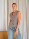 Nova gilet | Taupe | Tall