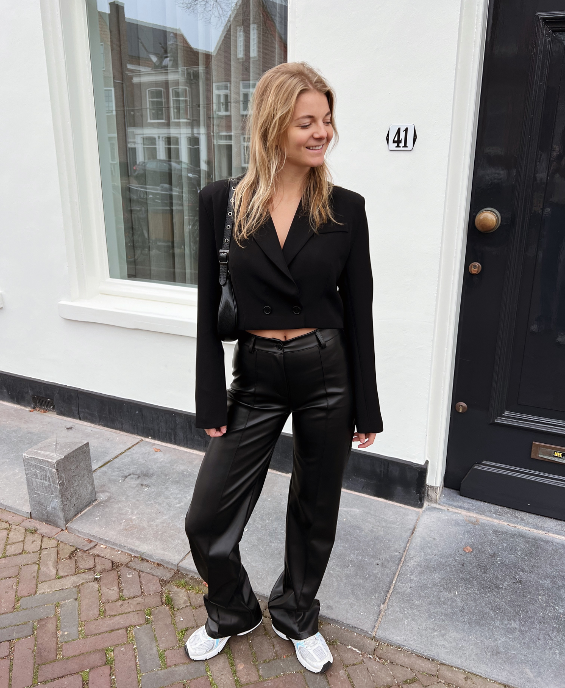 Leila Cropped Blazer | Black | Tall