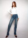 Lizza Mid Waist Jeans | Ocean blue | Stretch | Tall