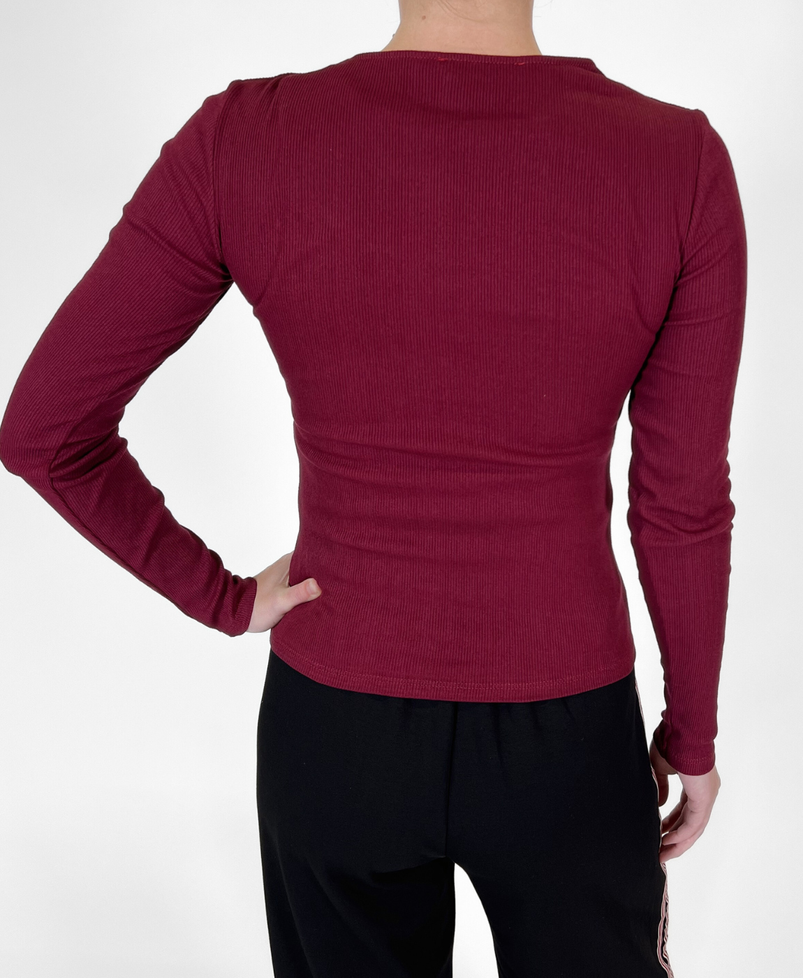 Nala Button Top | Tall | Bordeaux