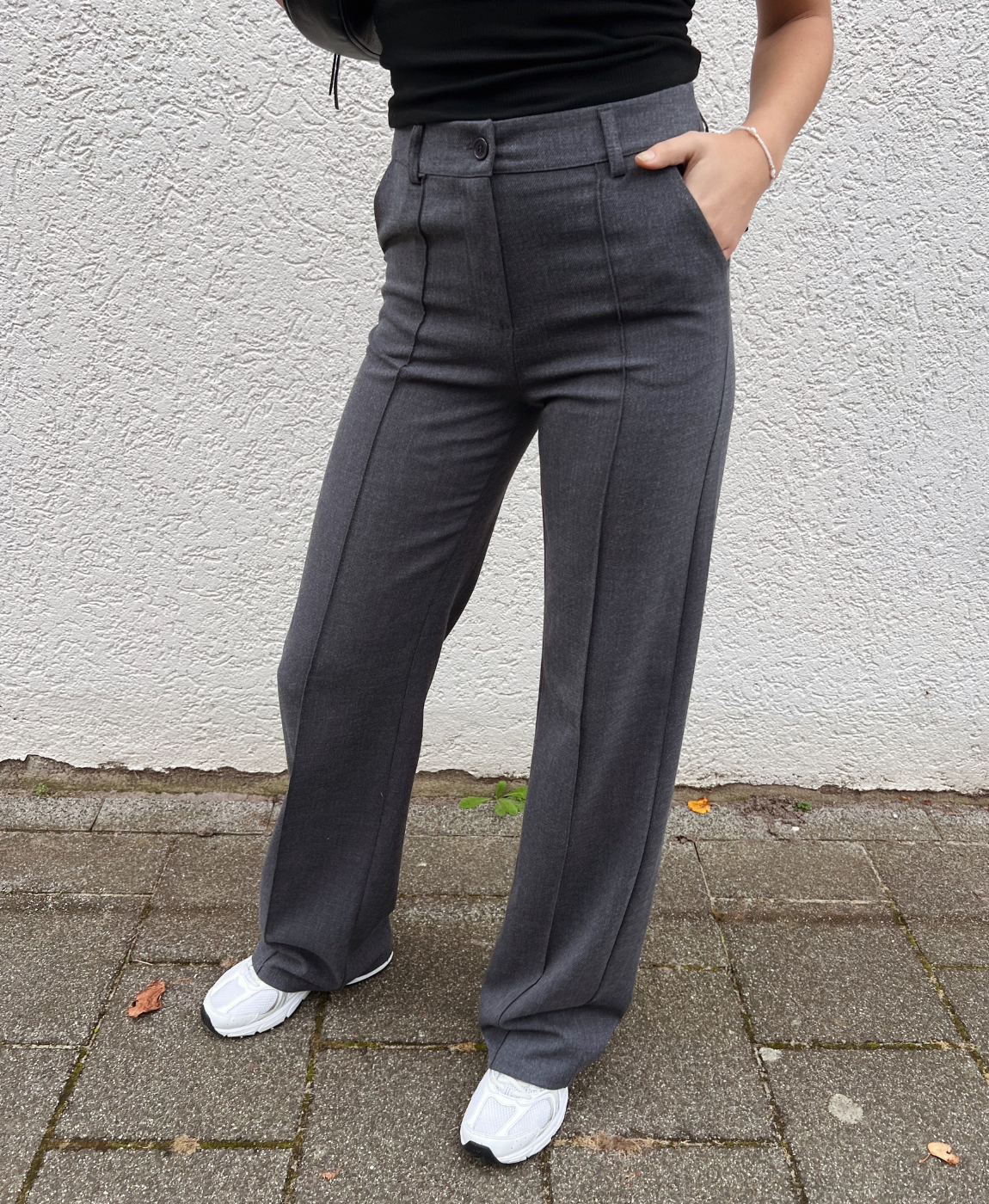 Marley | Wide leg trousers | Dark Gray | Tall