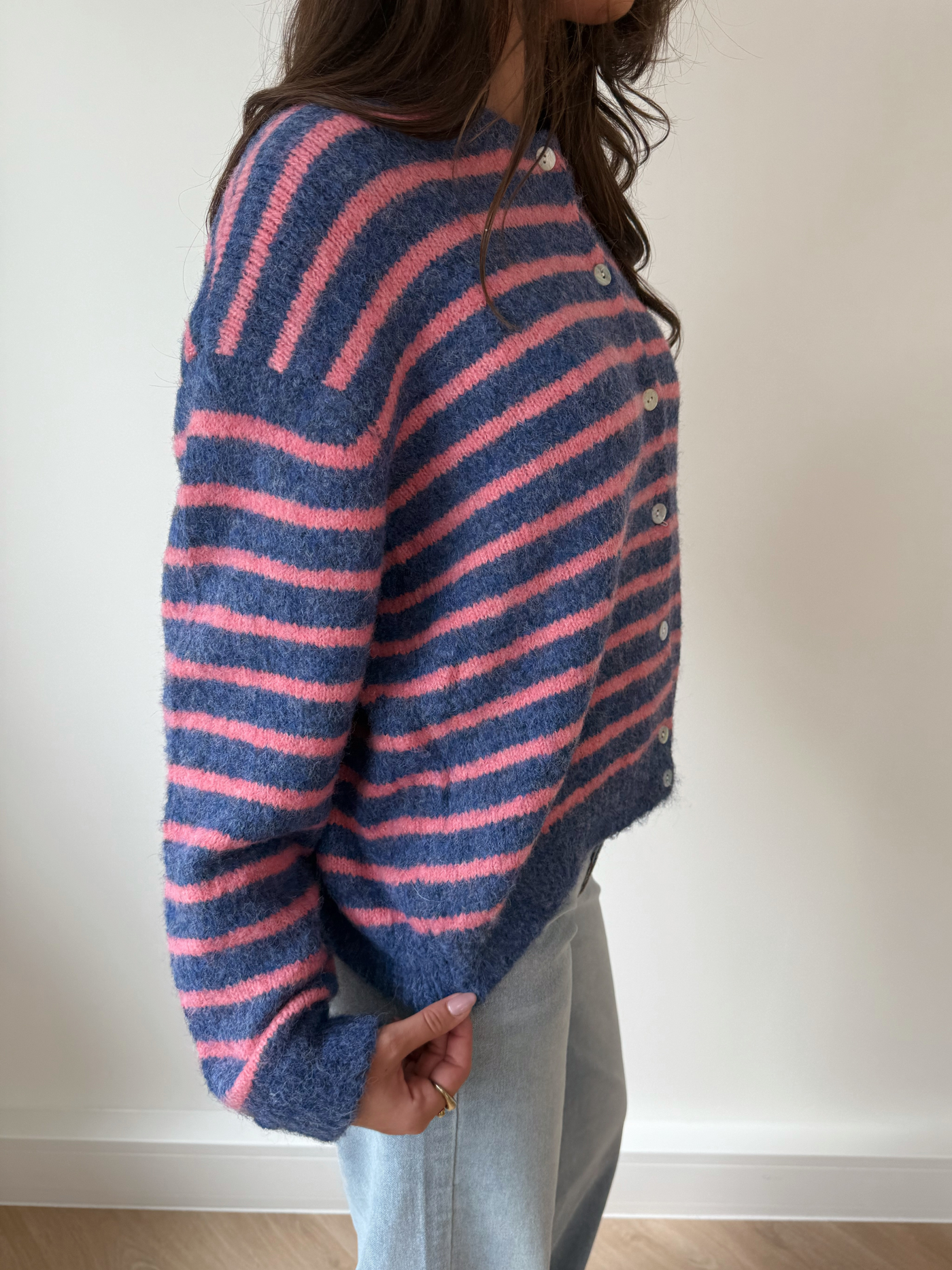 Vest Vive | Blue-pink striped | Tall