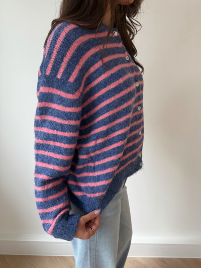 Vest Vive | Blue-pink striped | Tall