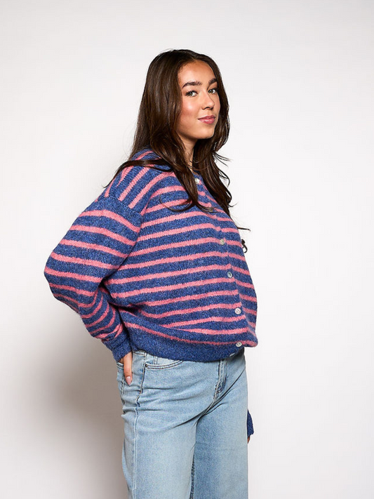 Vest Vive | Blue-pink striped | Tall