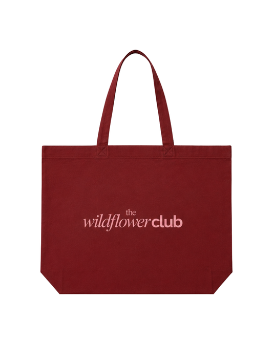 Canvas Bag | Bordeaux | The Wildflower Club