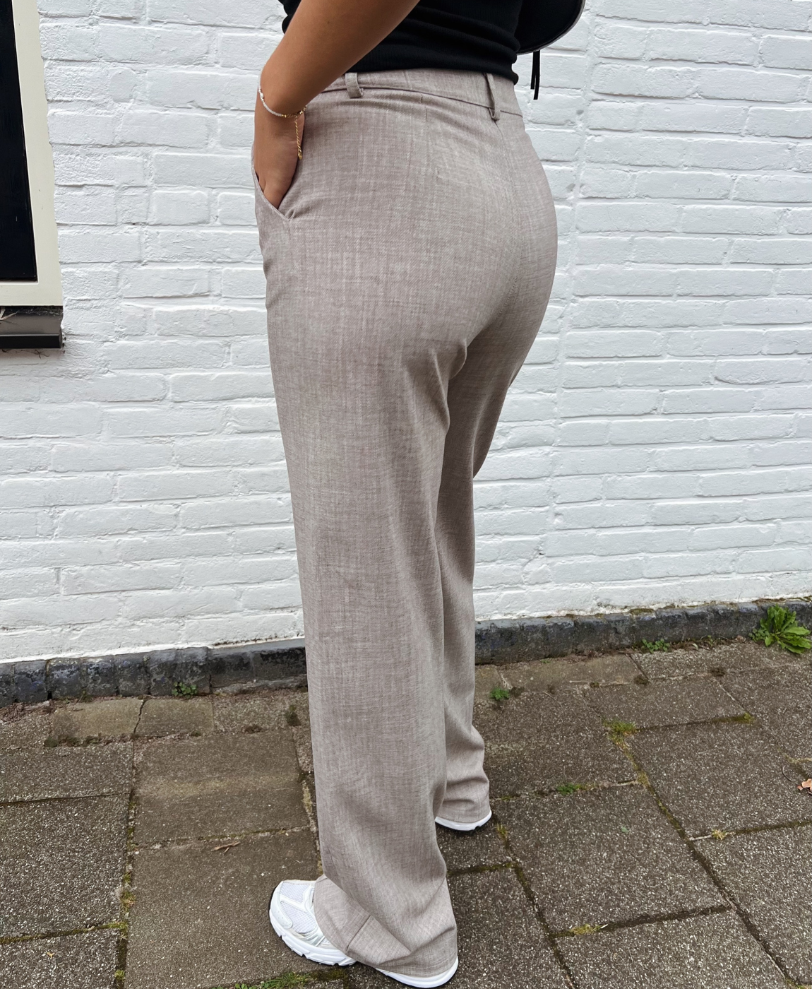 Marley | Wide leg trousers | Taupe | Tall