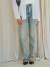 Livia Straight Leg Jeans | Washed Blue | Stretch | Tall