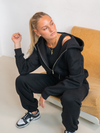 Khloé Zipper Hoodie | Black | Tall
