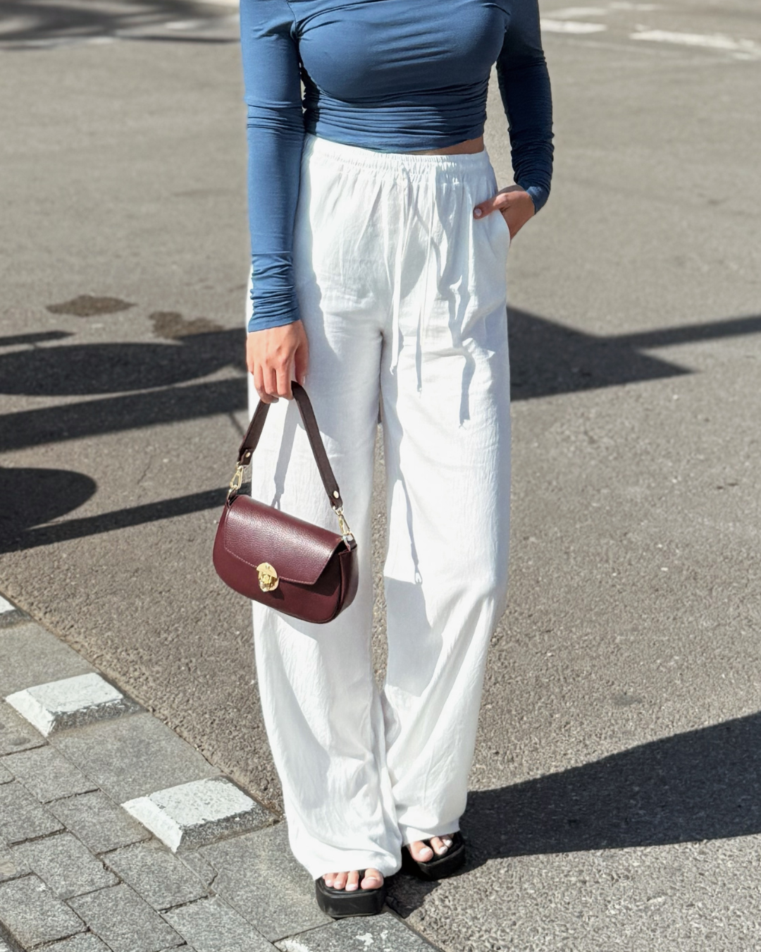 Lauren pants | Linen | White | Tall