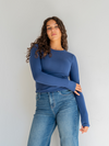 Lexie long sleeve top | Tall | Navy