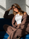 Khloe Zipper Hoodie | Brown | Tall