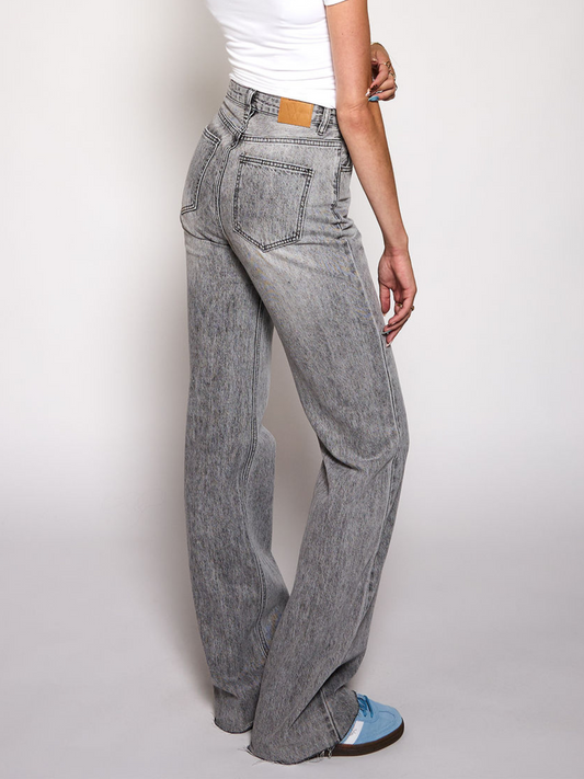 Molly | Wide Leg Jeans | Grey | Tall