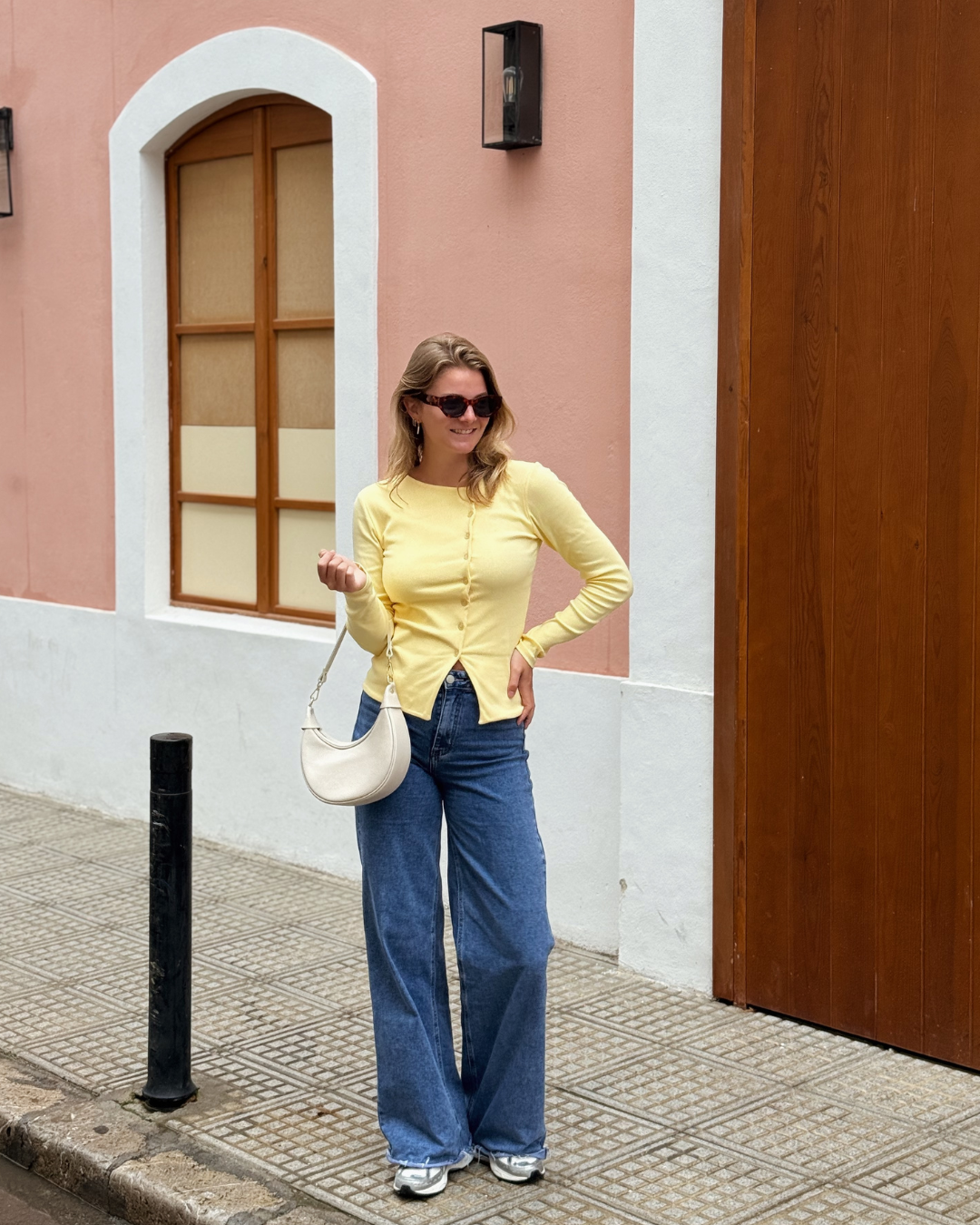 Sassy | Super Wide Leg Jeans | Destroyed | Stretch | Dark Blue | Tall