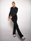 Zoë Denim Jumpsuit | Straight leg | Stretch | Dark grey | Tall
