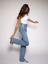 Diamond Wide Leg Jeans | Blue | Stretch | Tall