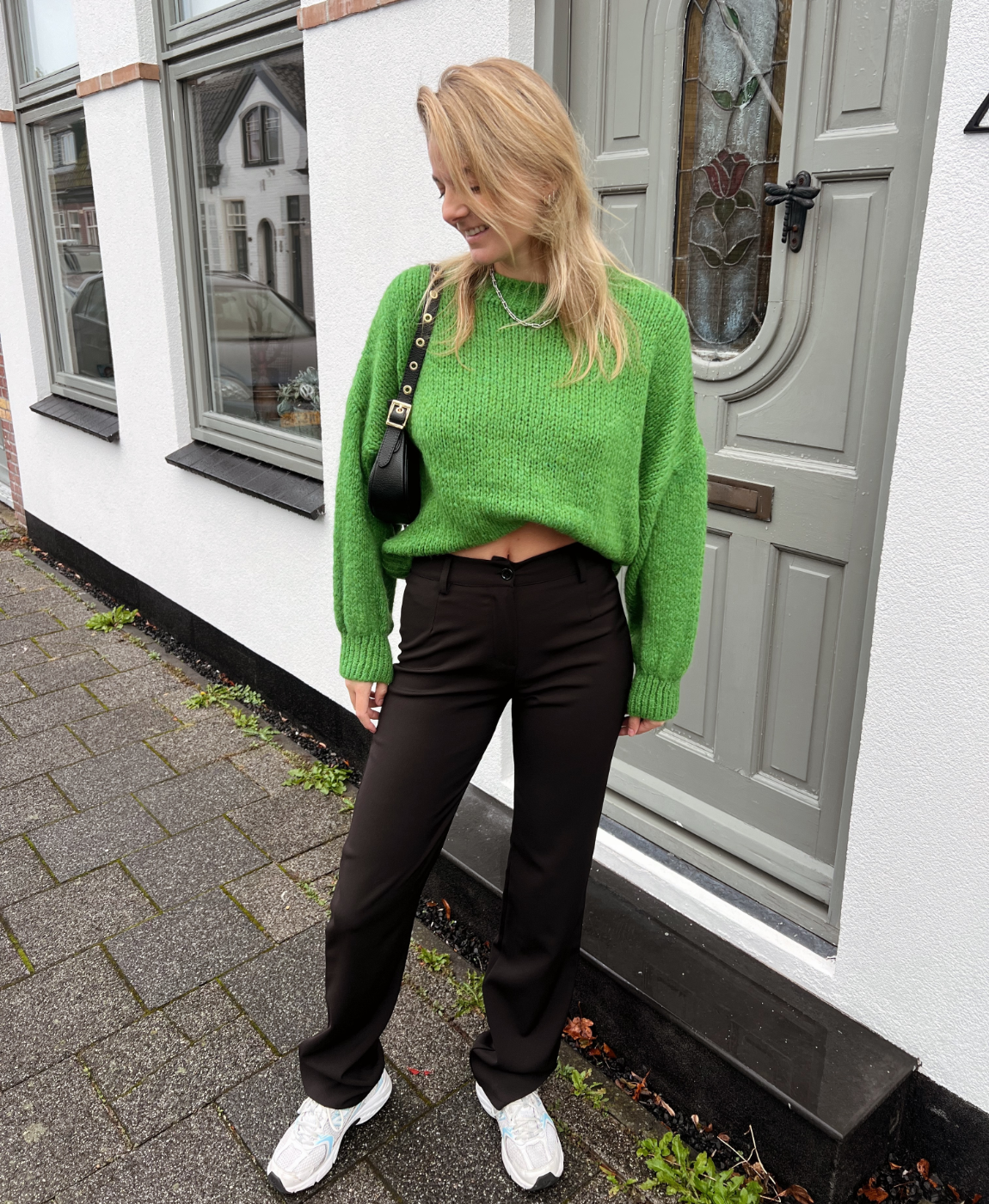 Lulu | Knitted sweater | Green